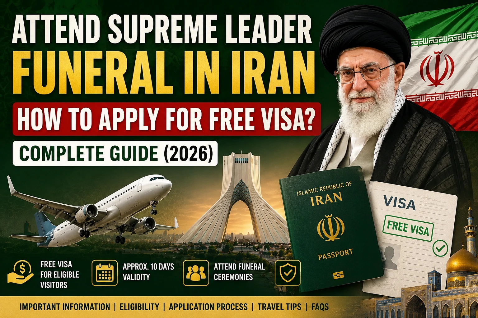 Attend Supreme Leader Funeral in Iran