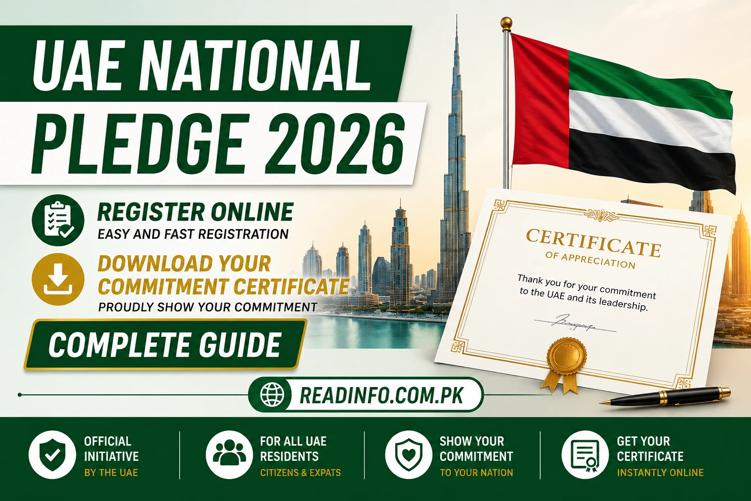 Get Your UAE National Pledge Certificate Now